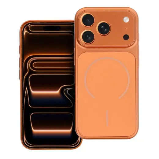MAKE 17 telefono dėklas su MagSafe palaikymu iPhone 14 oranžinis