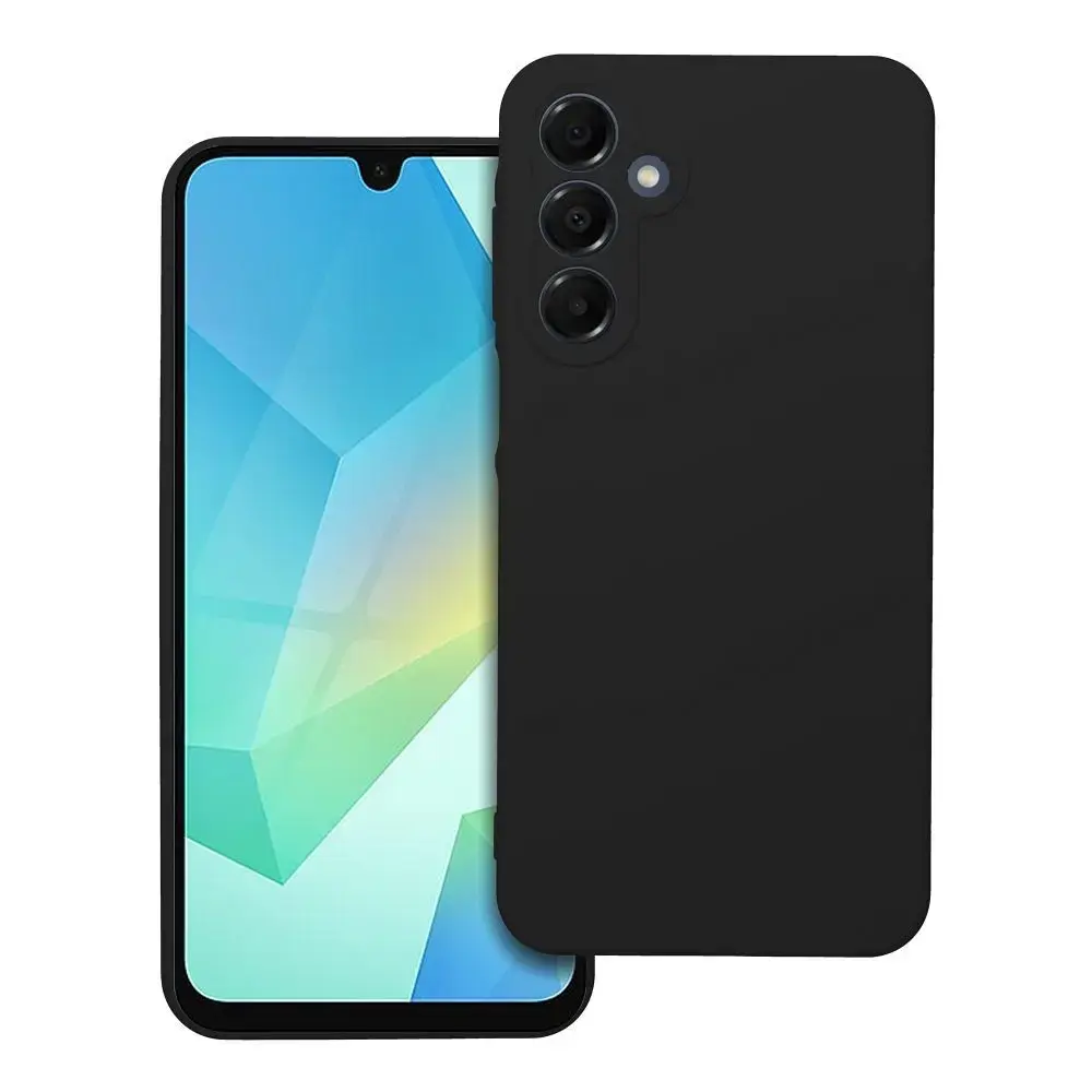 Silicone telefono dėklas Samsung Galaxy A16 4G | A16 5G juodas