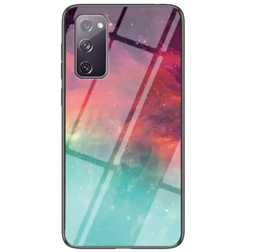 Fusion Color Glass Back Case Silikona Aizsargapvalks Samsung G780 Galaxy S20 FE (Color Sky)