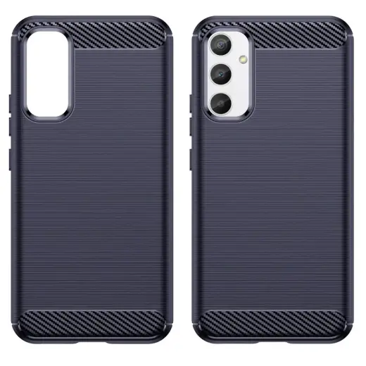 Carbon Case case for Samsung Galaxy A54 5G flexible silicone carbon cover blue