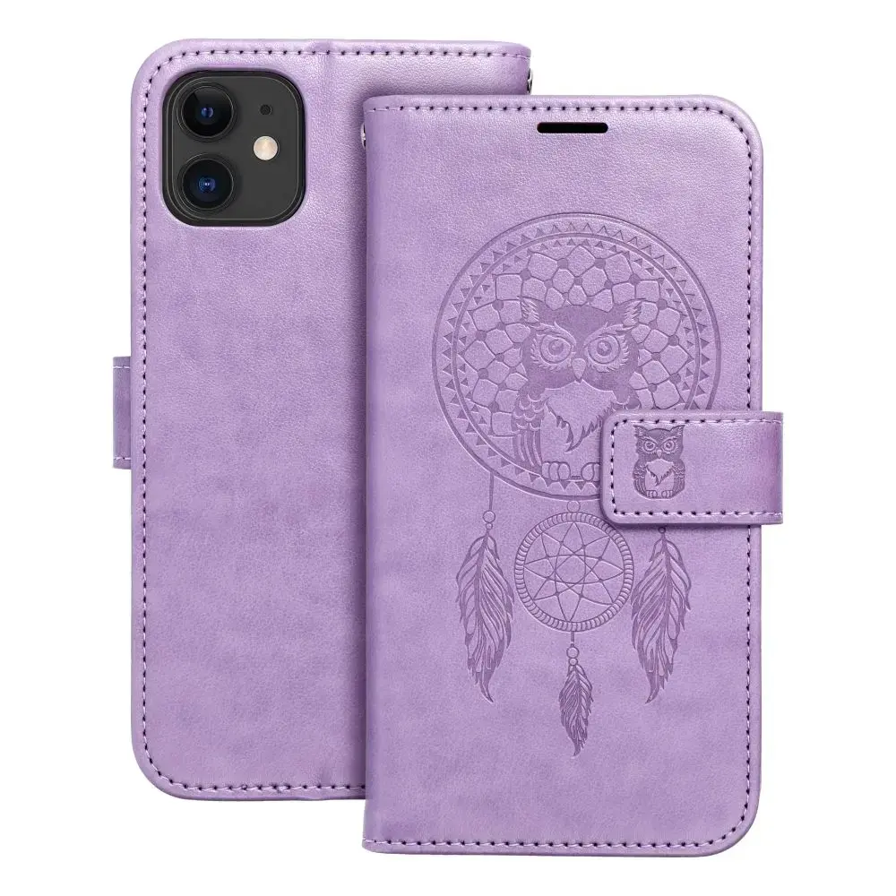 MEZZO dreamcatcher grāmatveida maciņš telefonam iPhone 11 violets