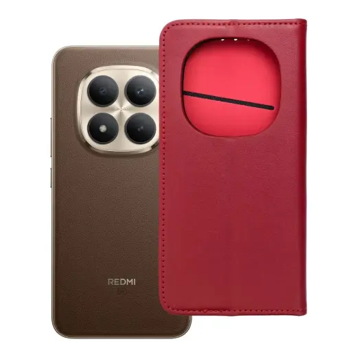 Flip case for Xiaomi Redmi NOTE 15 PRO PLUS 5G Smart PRO Book leather maroon