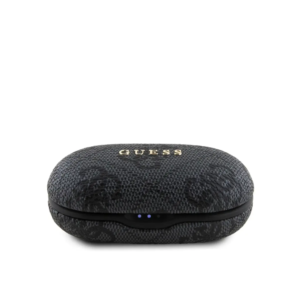 Guess True Wireless 4G PU Metal Logo BT5.3 Stereo Earphones Black