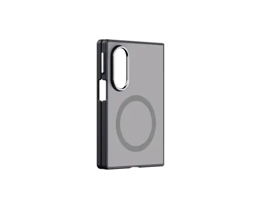 Samsung GP-FPF971HID Mirror Magnet maciņš telefonam Samsung Galaxy Z Fold 8 (F971) sudraba krāsā