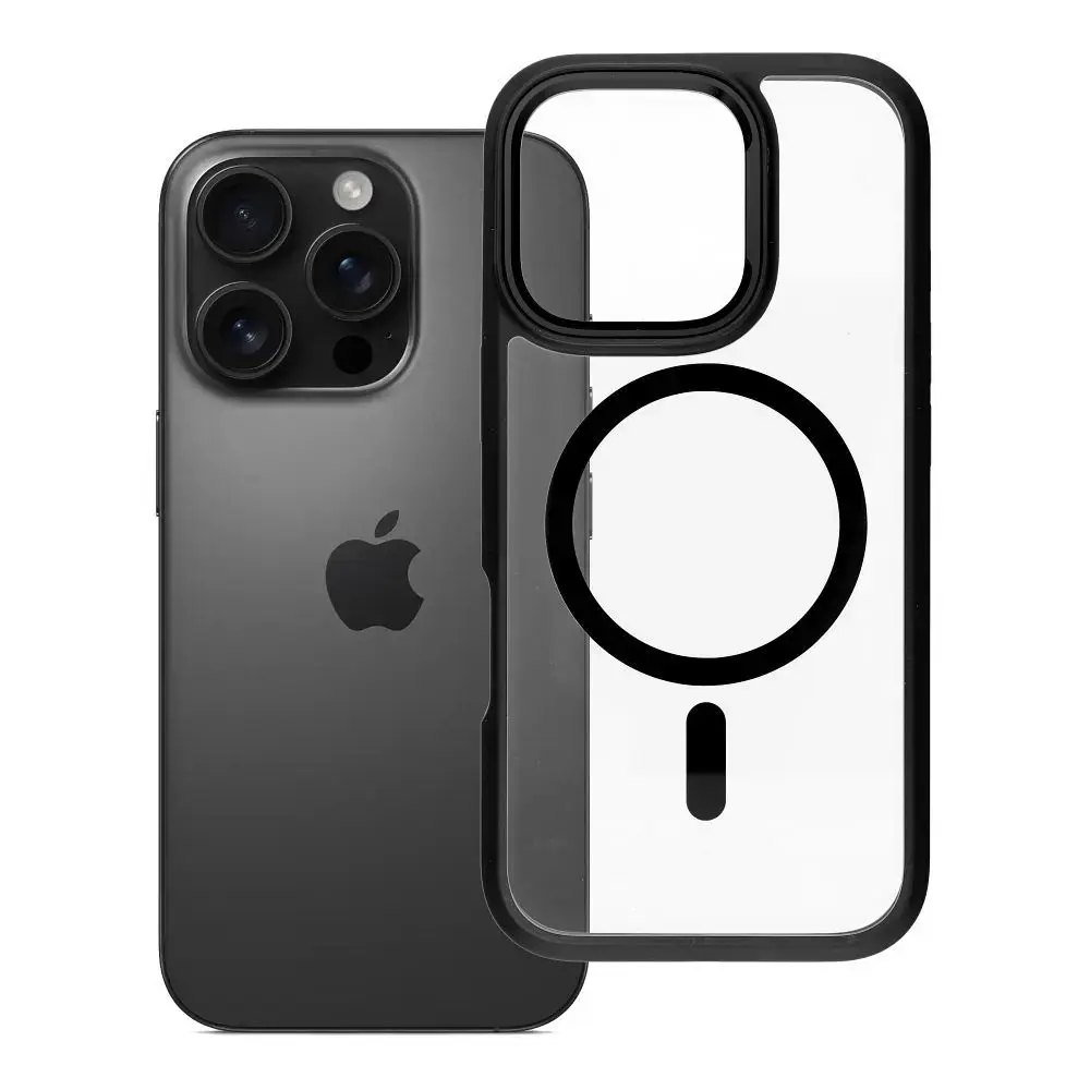 ROAR Mag Bumper maciņš ar MagSafe atbalstu telefonam iPhone 16 Pro melns