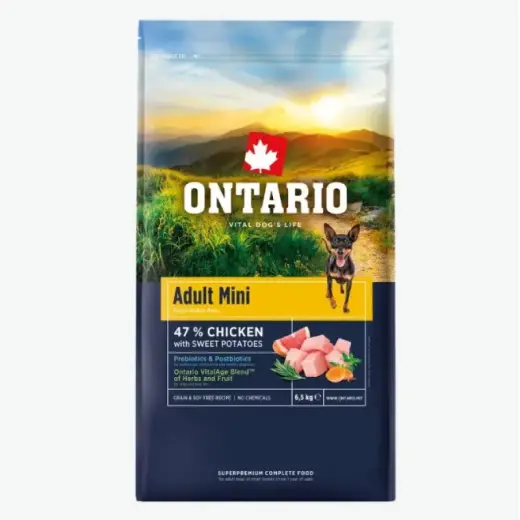 Sausa barība suņiem - Ontario Adult Mini Chicken & Sweet Potatoes 6,5kg