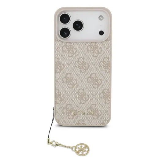 Guess 4G Charm Case for iPhone 17 Pro Max Tone on Tone Pink