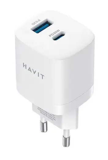 HAVIT wall charger UC30 EU 33W USB USB-C white