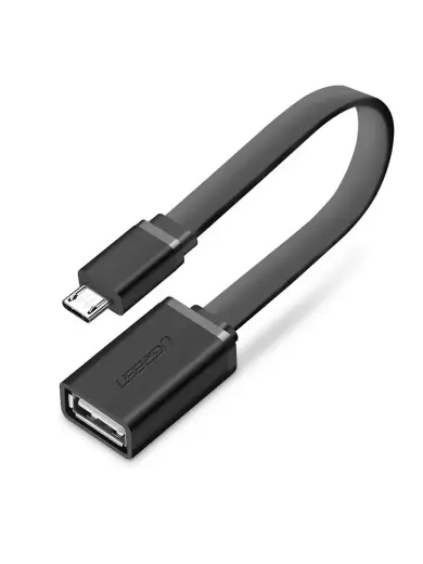 Ugreen USB (female) - micro USB (male) OTG cable adapter 12 cm USB 2.0 480 Mbps black (US133 10396)