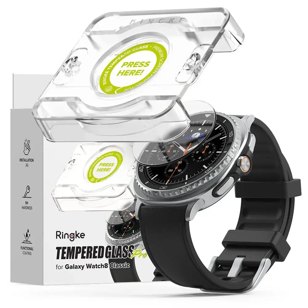SZKŁO HARTOWANE RINGKE TEMPERED GLASS PRO 2-PACK GALAXY WATCH 8 CLASSIC (46 MM) CLEAR