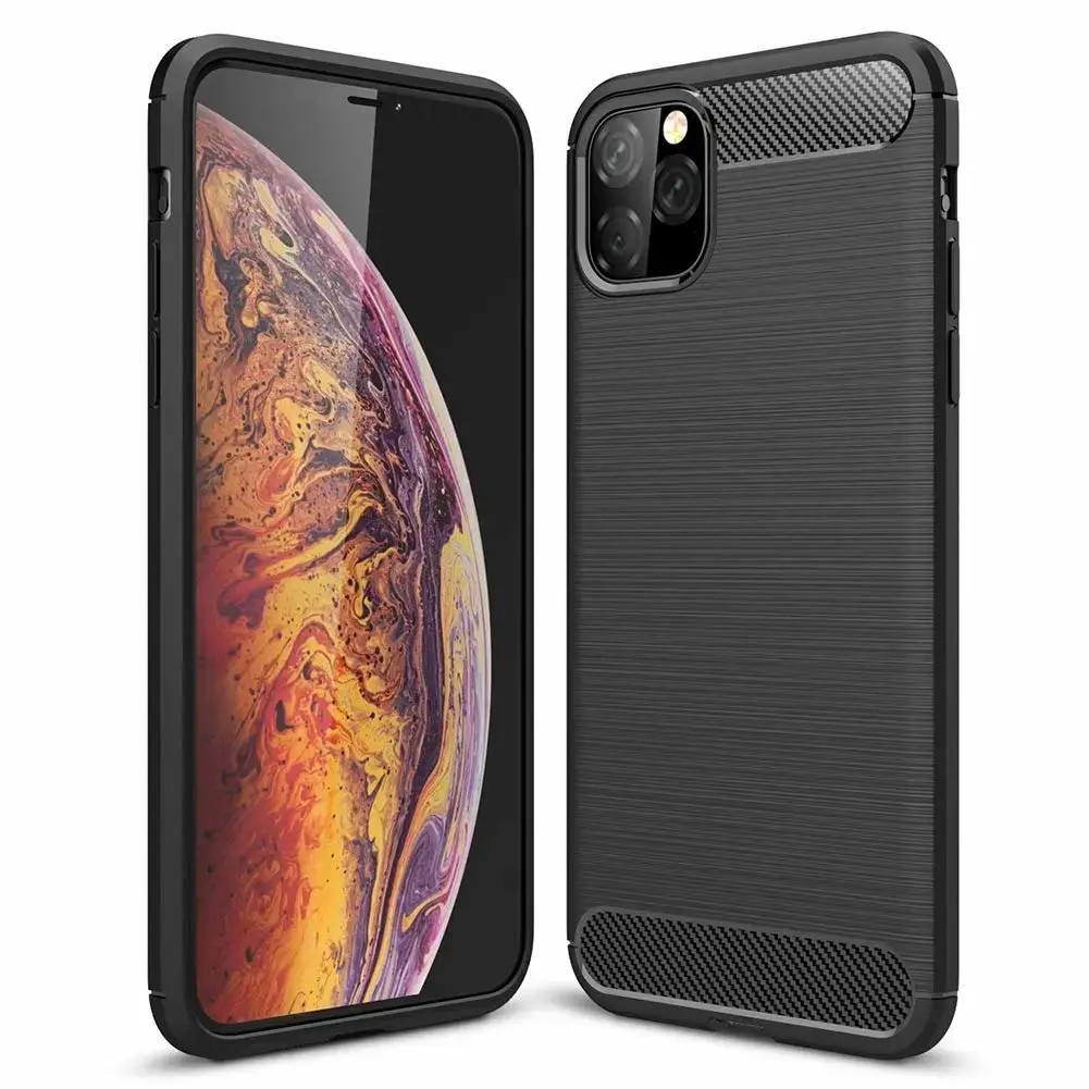 Fusion Trust Back Case Silicone Case For Apple iPhone 11 Pro Max Black