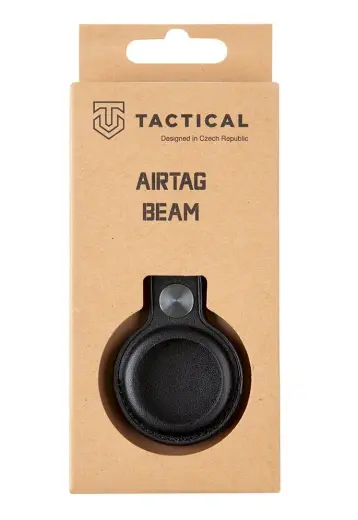 Tactical Airtag Beam Leather Black