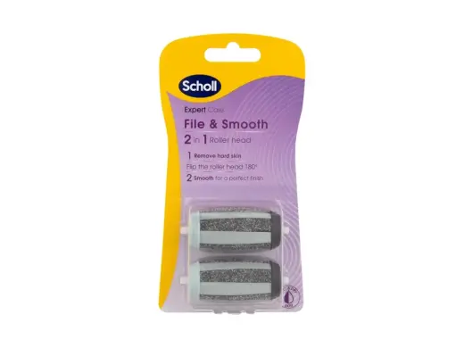 Scholl Expert Care File & Smooth 2in1 Roller Heads Pedicure 2 pc