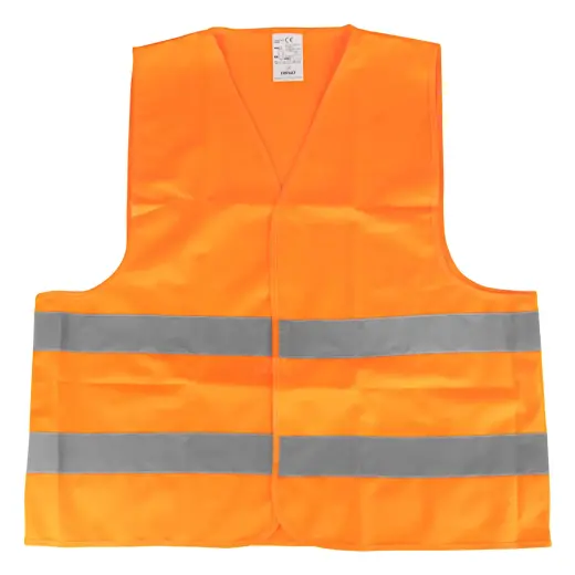 Safety vest XL orange with certificate AMIO-01735