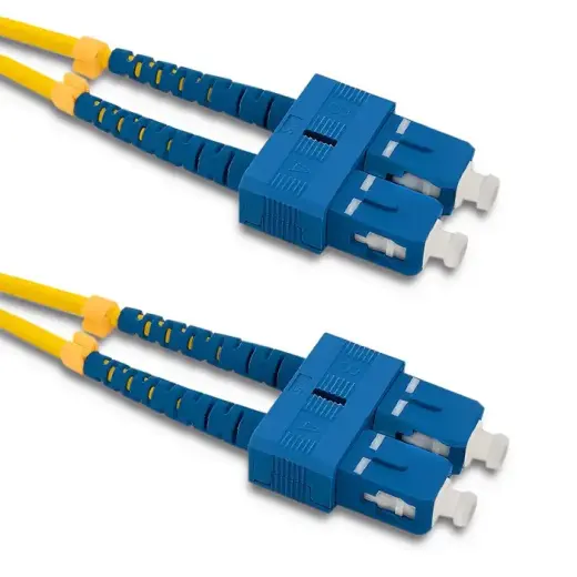 Qoltec  Patchcord fiber optic SC/UPC - SC/UPC | Singlemode | 9/125 | G652D | Duplex | 1m