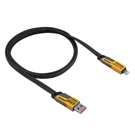 Cable USB Akyga AK-USB-57 USB A (m) + USB type C (m) | USB type C (m) + Lightning (m) ver.2.0 65W 1m