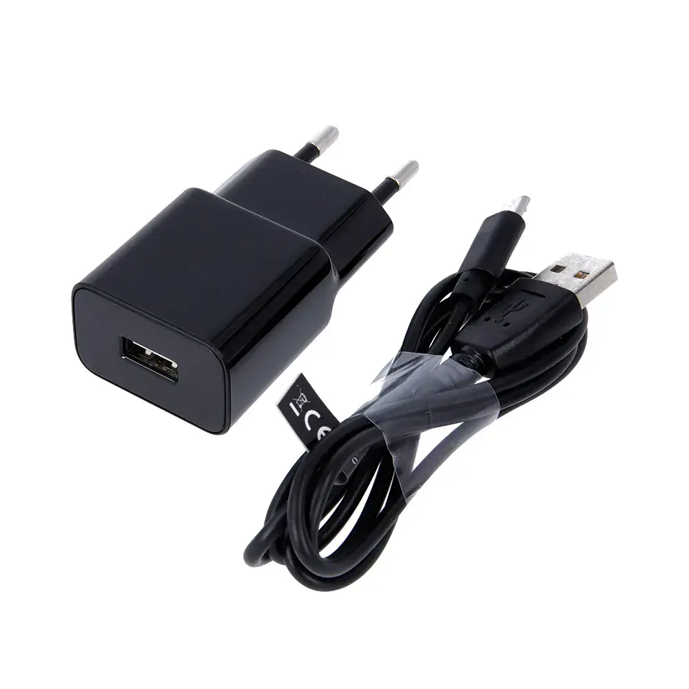 Maxlife MXTC-01 tīkla lādētājs | 10W | USB-A | Micro USB vads komplektā | melns