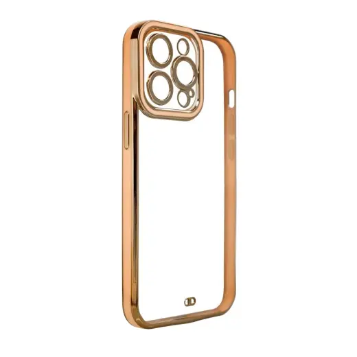Fashion Case gold frame maciņš telefonam iPhone 12 Pro zelta krāsā