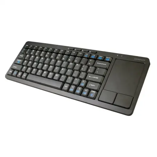 Omega OKB004B Wireless Keyboard + TouchPad For Smart TV | Android | MacOS | Linux | iTV | 2.4 Ghz USB Black (ENG)