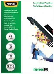 Fellowes Laminating Pouch 100   216x303 mm - A4  100 pcs