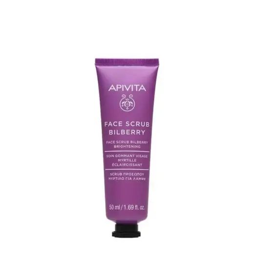 Apivita, Bilberry, Brightening & Exfoliating, Cleansing Scrub, For Face, 50 ml