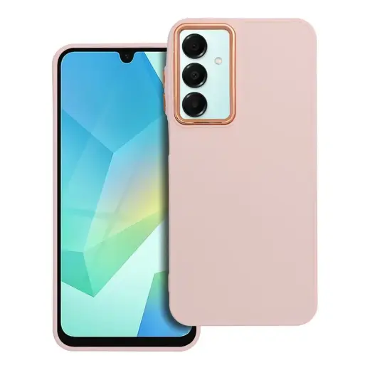 Frame telefono dėklas Samsung Galaxy A16 4G (A165) | A16 5G (A166) rožinis