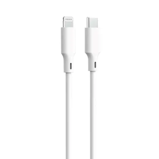 Forever KR12-CL-00 datu pārraides un uzlādes vads | USB-C uz Lightning | 15W | 1.5m | balts