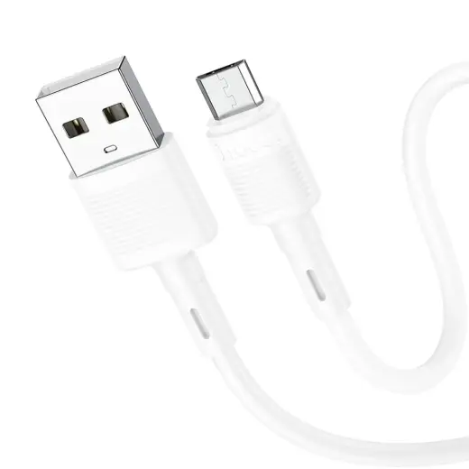 HOCO X83 провод для передачи данных и зарядки | USB-A на Micro USB | 12W | 1m | белый