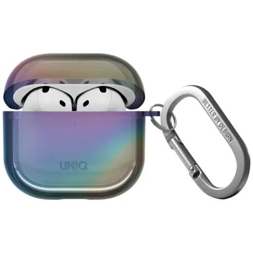 Case UNIQ Iridescia for AirPods 4 Hang    Case midnight quartz