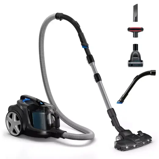 PHILIPS PowerPro Expert Bagless bezmaisa putekļsūcējs  (melns) FC9747|09