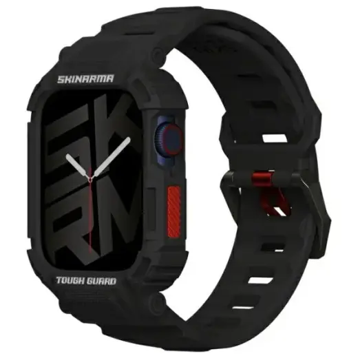 Skinarma Mecha viedpulksteņa siksniņa priekš Apple Watch (44/45 mm) | silikons | melna