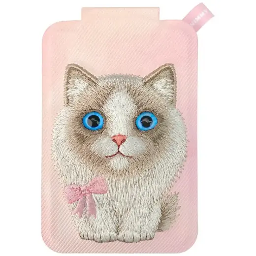 Magnetic phone wallet stand  Nimmy New Big-Eye Cute Pets 2.0 Cat pink