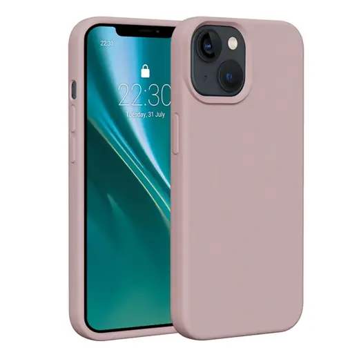 Etteri Silicone phone case for iPhone 14 light pink