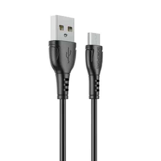 Borofone BX51 Triumph data transfer and charging cable | USB-A to Micro USB | 12W | 1m | black