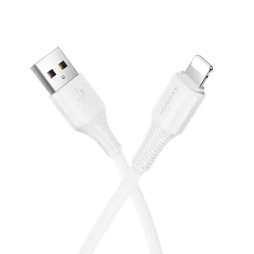 Cable USB A to Lightning Hoco 2,4A 1 m X120 white