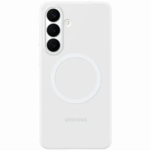 Silicone Magnet telefono dėklas Samsung Galaxy S26+ (S947) baltas