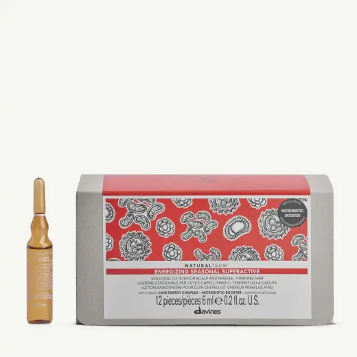 Davines, NaturalTech Energizing Seasonal Superactive, Hair Serum, 12 pcs, 6 ml