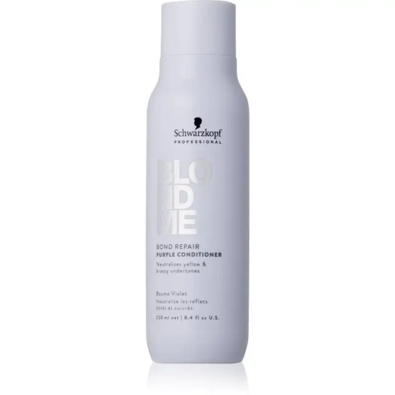 Schwarzkopf Blondme Bond Repair Purple Conditioner in Clear