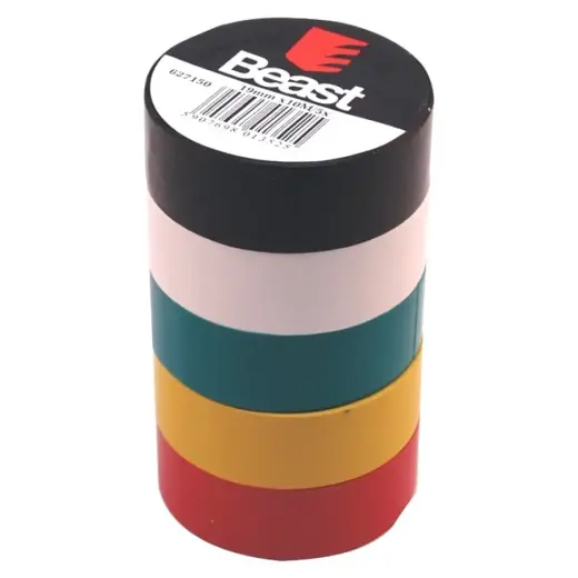 Līmlenta izolac. 19mm/10m kras.kompl.5gab