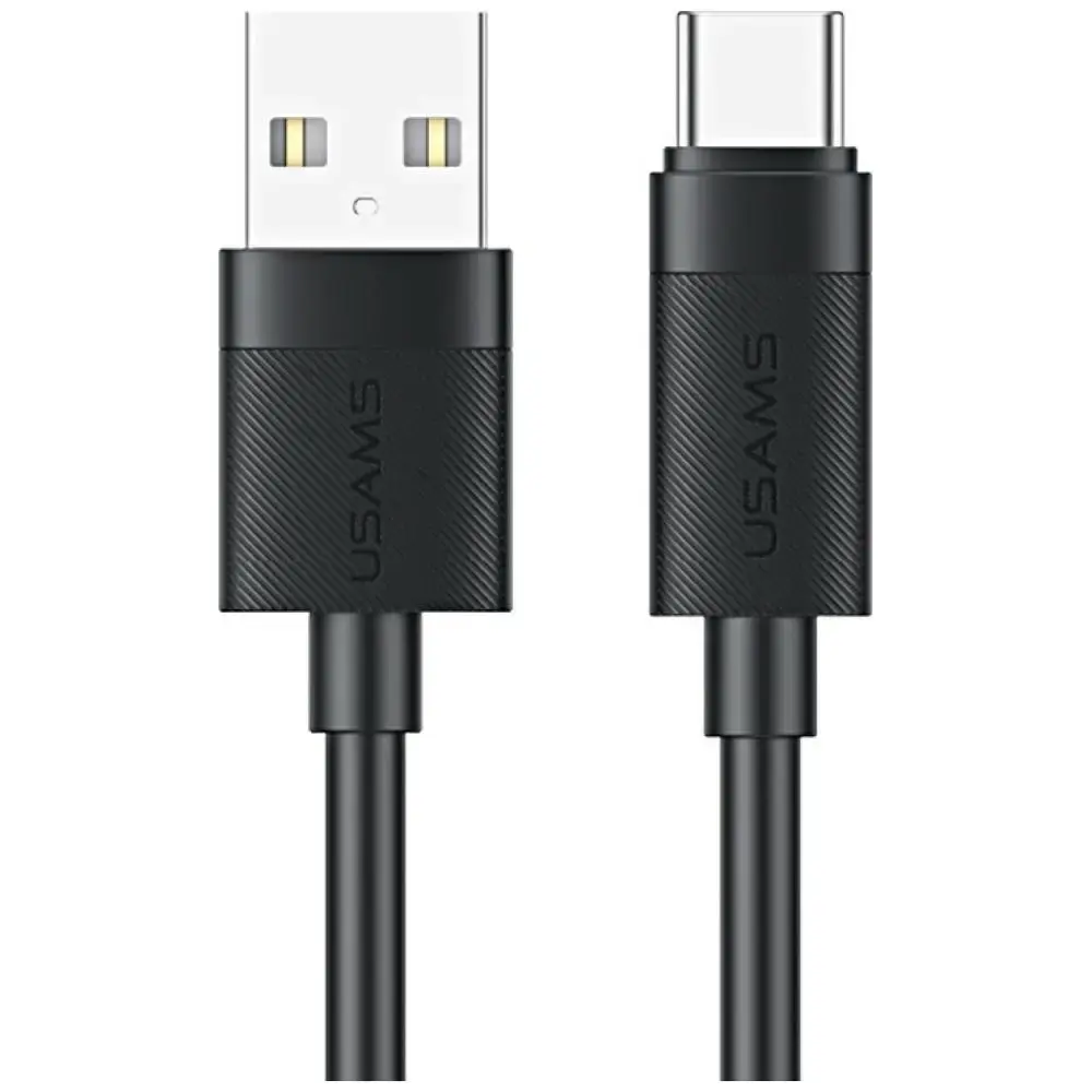 USAMS U94 datu pārraides un uzlādes vads | USB-A uz USB-C | 18W | 1m | melns