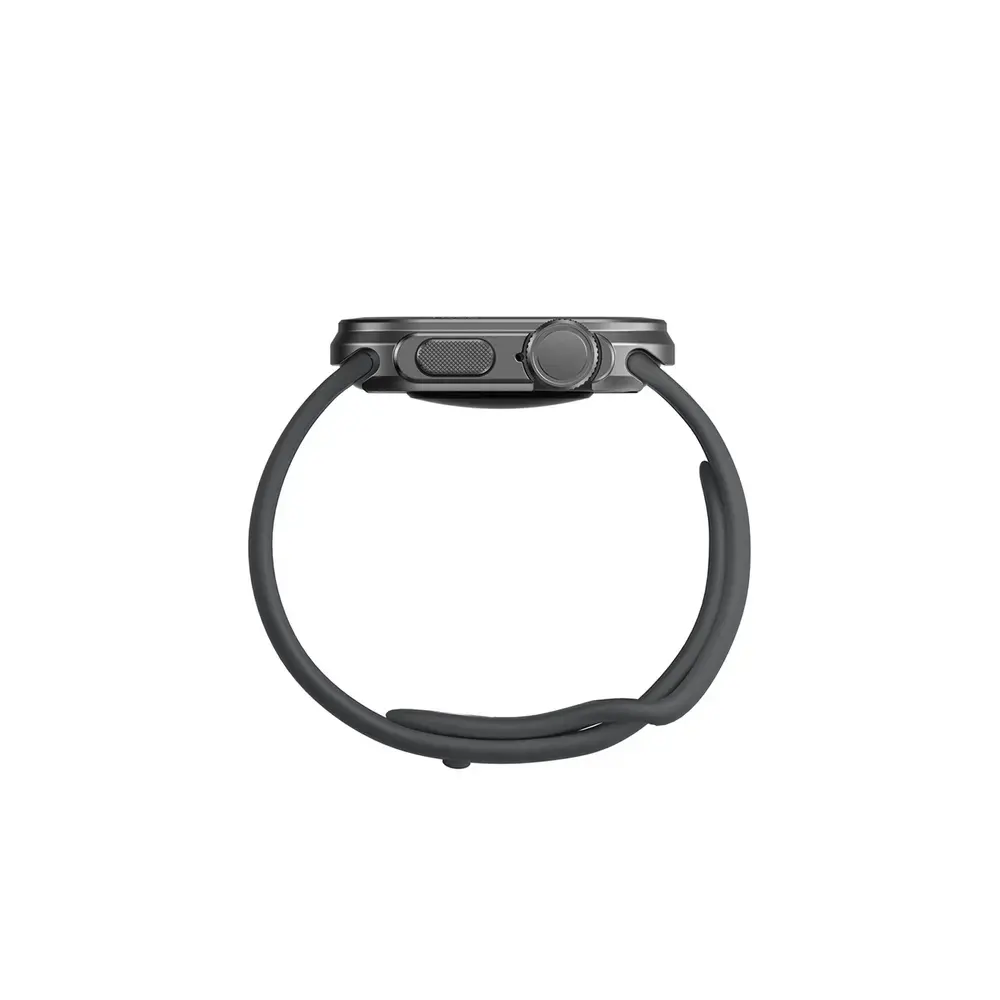 AmazingThing Titan Pro Metal Case for Apple Watch 11 46mm Aluminum - Black