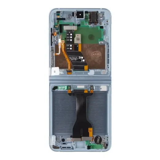 LCD display + Touch Unit + Front Cover Samsung F741 Galaxy Z Flip 6 5G Blue (Service Pack)