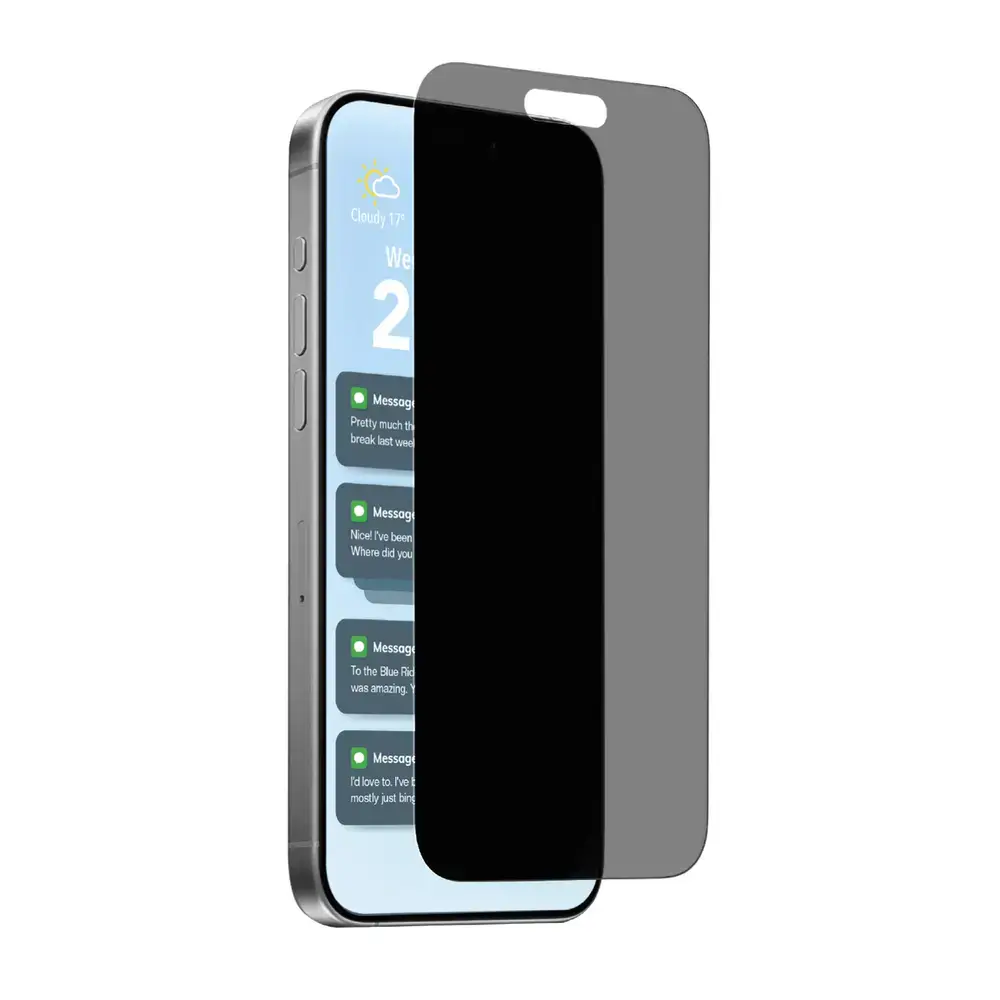 Puro Privacy Tempered Glass for iPhone 17 | iPhone 17 Pro | iPhone 16