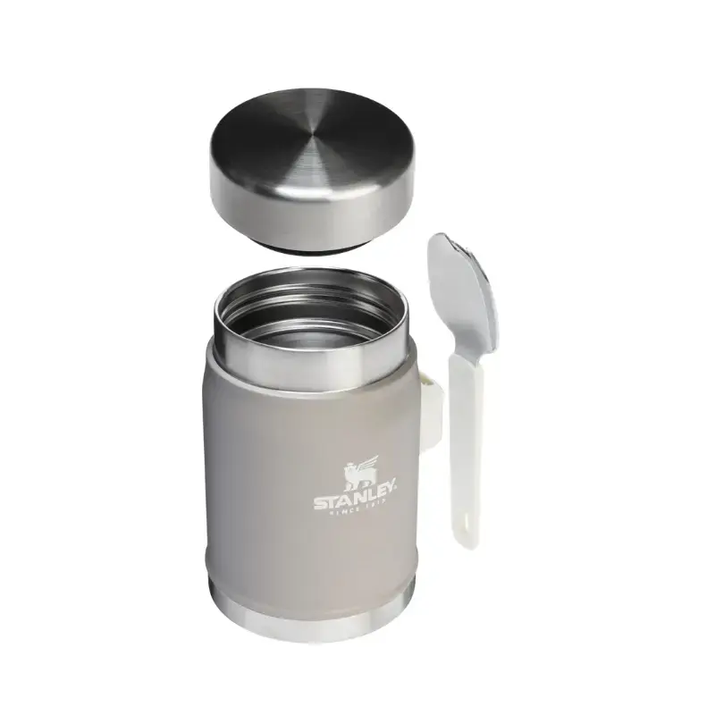 Termoss ēdienu The Legendary Food Jar + Spork 0,4L gaiši pelēks 2.0