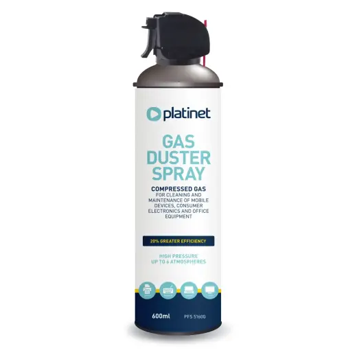 Platinet PFS5160G saspiests gaiss putekļu izpūšanai no datora | TV | mājas elektronikas | klaviatūrām | 600 ml