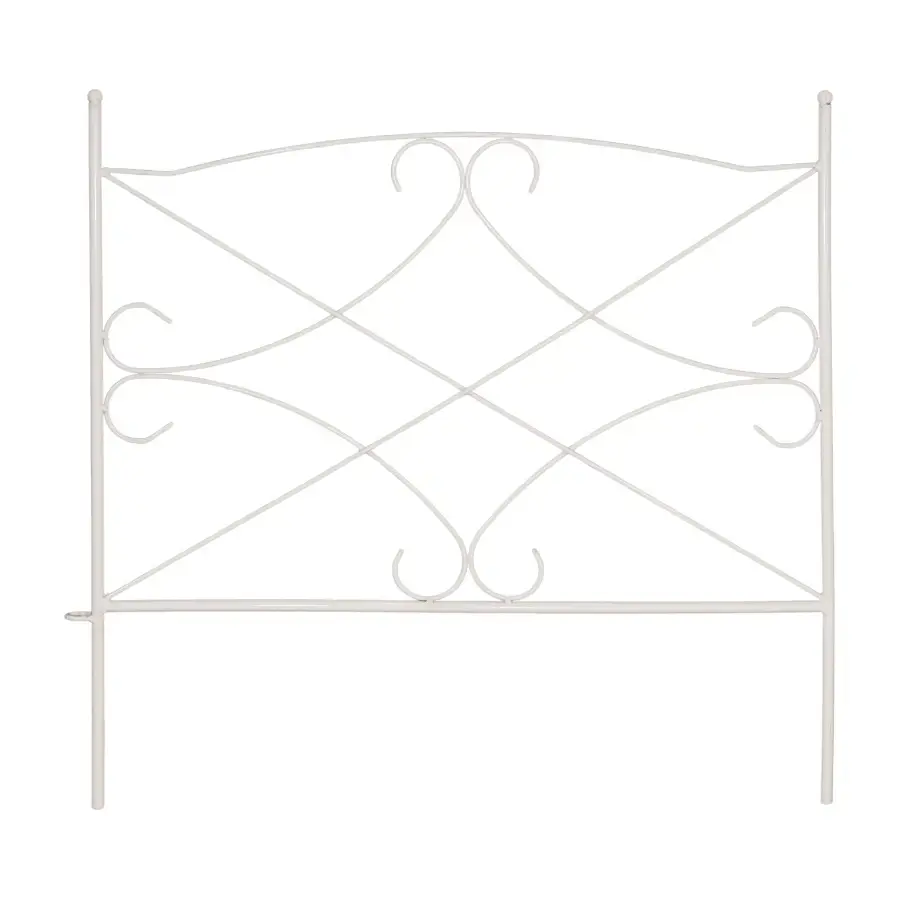 Decorative fence 60x60cm, white
