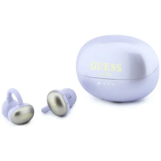OWS Ear-phones Guess Metalic Finish       Electropated Parts Classic Logo purple