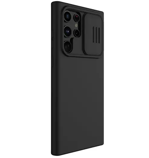 Nillkin CamShield Silky Silicone Case for Samsung Galaxy S22 Ultra Black