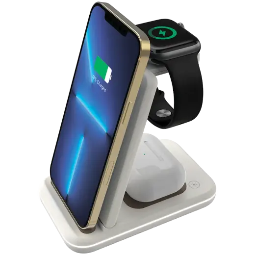 CANYON wireless charger WS-304 15W 3in1 Cosmic Latte