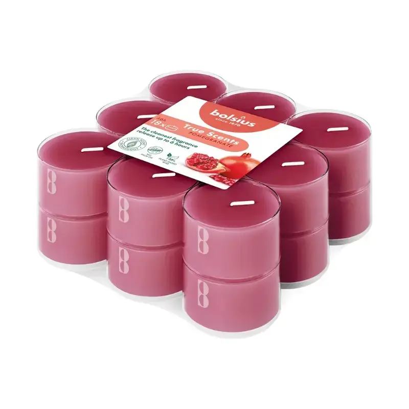 Tējas sveces arom. 18 gab.True Scents pomegranate